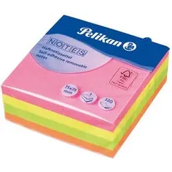 PELIKAN 200287 Haftnotizen Notes 7,5 x 7,5 cm Neonfarben 320 Blatt