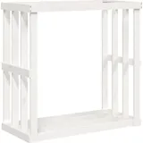 vidaXL Outdoor Kaminholzregal 108 x 52 x 106 cm weiß