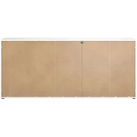 manjana möbel Sideboard Style 225 x 98,7 x 40 cm Weiß