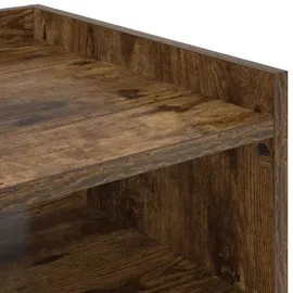 vidaXL Nachttisch mit Regal Räuchereiche 40 x 40 x 61 cm Holzwerkstoff