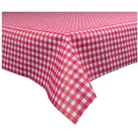 Sensalux italienische Landhaus Tischdecke, Tischdeckenrollen, Karo, rot-weiß kariert, 1m