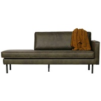 Sofa in Olivgrün Recyclingleder Retro Design
