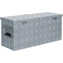 deluke Aluminiumbox mit Deckel 76,5x26,5x33cm Silber
