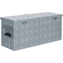 deluke Aluminiumbox mit Deckel 76,5x26,5x33cm Silber