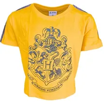 HARRY POTTER T-Shirt Harry Potter Crop Top mit Glitzer in Gelb | Gr.: 164