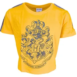 HARRY POTTER T-Shirt Harry Potter Crop Top mit Glitzer in Gelb | Gr.: 164
