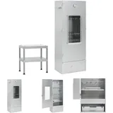 The Living Store Räucherofen mit Tisch Verzinkter Stahl - Grills