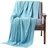 Homescapes Strickdecke 130 x 170 cm Hellblau