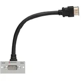 Kindermann HDMI-Adapter 90 ° 5 m Grau/Schwarz