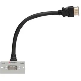 Kindermann HDMI-Adapter 90 ° 5 m Grau/Schwarz