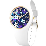 ICE-Watch ICE flower Digital purple - Weiße Damenuhr mit Silikonarmband - 021734 weiß