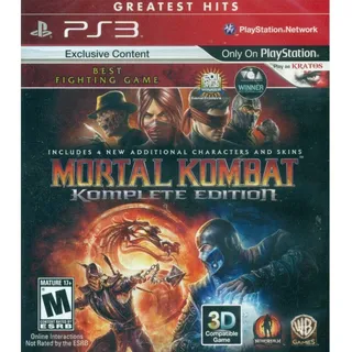 playstation games Ps3 Mortal Kombat Komplete Edition Greatest Hits Import - Multicolor