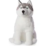 WWF - Plüschtier - Husky (sitzend, 70cm) lebensecht Kuscheltier Stofftier Plüschfigur