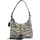 Burkely Animo Schultertasche Leder Schwarz/Grau
