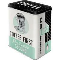 Nostalgic Art Nostalgic-Art Kaffeedose Coffee First L, aus Metall,