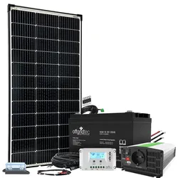 130W Solaranlage Autark S-Master mit 100Ah AGM Akku