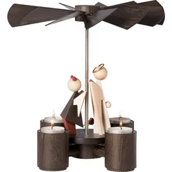 KWO Erzgebirge Pyramide Engelchen und Teufelchen Höhe 26 cm