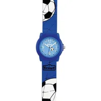 Scout Kinderuhr Fußball 280305030 Gehäusefarbe Blau