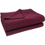 Zoeppritz Soft-Fleece Decke 160 x 200 cm wine