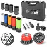 STAHLWERK Radnaben-Service und Felgen-Demontage-Set 16-tlg.