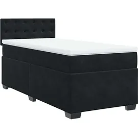 vidaXL Boxspringbett 80 x 200 cm Schwarz