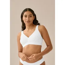 NATURANA Athleisure Soft Bra weiß, Baumwolle, D, 80 Damen,