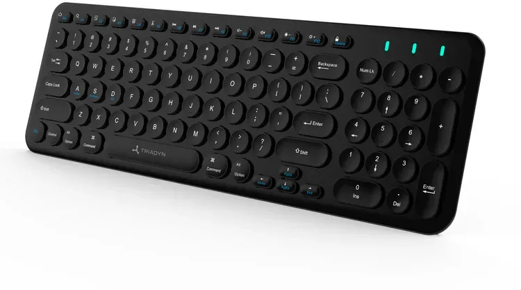 Neues kabelloses Set Triadyn DAPHNIS Tastatur Draco und Maus Eirene 1600DPI RGB Bluetooth + 2.4GHz Schwarz