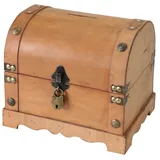 HMF 6414-51 Spardose aus Holz Schloss 23,5 x 18 x 20 cm Groß Namibia,