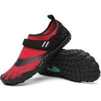 SAGUARO Barfußschuhe Herren Barfuss Schuhe Damen Barfussschuhe Outdoor Zehenschuhe Atmungsaktiv Traillaufschuhe mit Zero-Drop Solhe, Nimble I - Barfußschuhe Rot A, Gr.47 EU - 47 EU