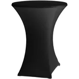 HENDI Stehtischhusse Schwarz Ø80-85 cm 850 x 1150 mm