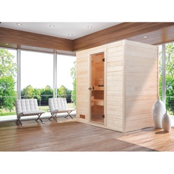 Weka Massivholzsauna Valida Gr. 3 inkl. Sauna-Kompaktofen 9,0 kW