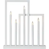 Star Trading Kerzenleuchter Frame Holz Weiß
