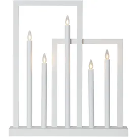 Star Trading Kerzenleuchter Frame Holz Weiß