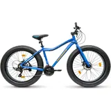 Fatbike 26 Zoll Damen Herren, Aluminium, Shimano, Scheibenbremsen, 26x4.0 Reifen