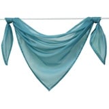 Joyswahl Querbehang Voile Triangle Schals Emma Deko Transparente Gardinen LxB 200x100cm Blau 1er Pack