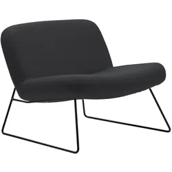 Softline - Java Sessel, schwarz / khaki (Stoff Vision 443)