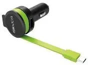 RealPower 257636 Ladegerät für Mobilgeräte Universal Schwarz, Grün Zigarettenanzünder Auto