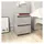 vidaXL Nachtschrank 2 Stk. 30 x 30 x 40 cm Betongrau