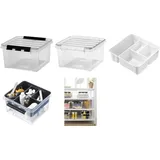 SmartStore Aufbewahrungsbox Classic 28 x 28 x 17 cm 12-tlg. transparent