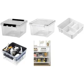 Orthex Sweden AB SmartStore Aufbewahrungsbox Classic 28 x 28 x 17 cm 12-tlg. transparent