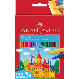 Faber-Castell 554201 Filzstift Castle, 12er Kartonetui