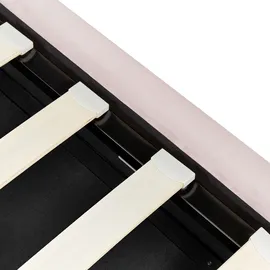 Beliani Metz 90 x 200 cm Pastellrosa