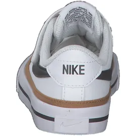Nike Court Legacy Sneaker Jungen 102 white/black-desert ochre-gum light brown 34