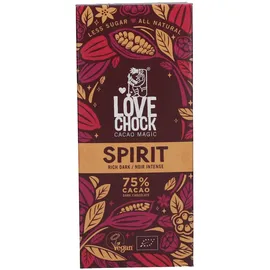 Lovechock Spirit Zartbitter Schokolade 70 g