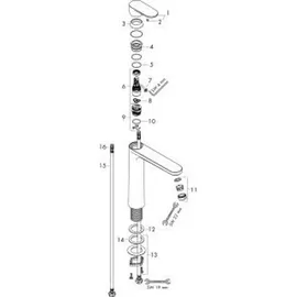 Hansgrohe Vernis Blend 190 Einhandmischer mattschwarz 71582670