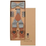 Prince Bowtie Hosenträger grau