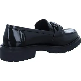 Jana Damen Loafer ohne Absatz Elegant Vegan, Schwarz (Schwarz), 38