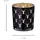 Edzard 2er-Set Teelichtglas Rosy (Höhe 8 cm), schwarz, Hirsch-Motiv