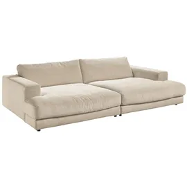 KAWOLA Big Sofa Madeline Cord cremeweiß