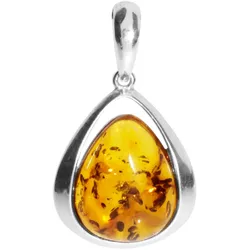 Ketten-Anhänger OSTSEE-SCHMUCK "Ostsee-Schmuck Anhänger Angelina Anhänger Angelina", weiß, Schmuckanhänger, Damen, 26 x 15mm, Silber 925 (Sterlingsilber), 2,3 g